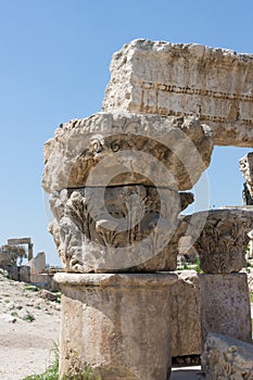 Capitals at Amman Citadel