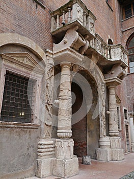 The capitano palace in Verona in Italy