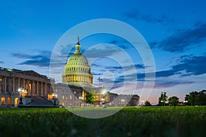 Capitol building. US National Capitol in Washington, DC. American landmark. Photo of of Capitol Hill sunsets.