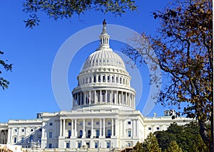 The Capitol Building in Washington DC, capital of the United States of America