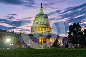 Capitol building. Washington DC. Capitol Building, Supreme Court, Washington monument. Magnificent Capitol stands tall