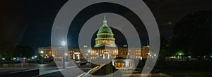 Capitol building in Washington DC. Historic Capitol embodies democratic values. Capitols dome is a masterpiece photo