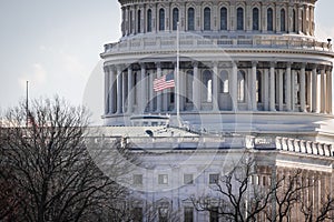 Capitol Building in Washington DC During Inauguration