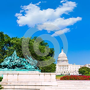 Capitol building Washington DC sunlight congress