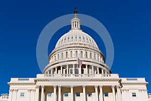 Capitol building Washington DC sunlight day US