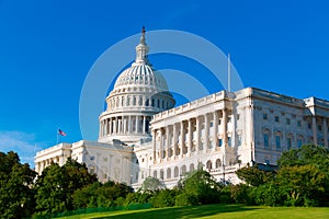 Capitol building Washington DC sunlight day US