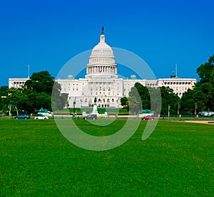 Capitol building Washington DC sunlight day USA