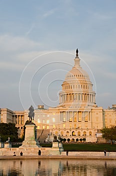 Capitol Building in Washington DC USA in spring