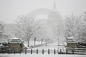 Capitol Building, winter, Washington, DC, USA