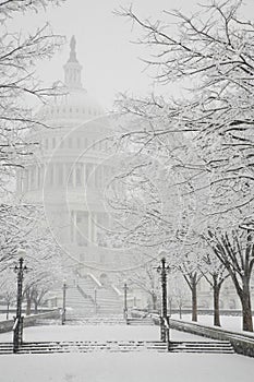 Capitol Building, winter, Washington, DC, USA