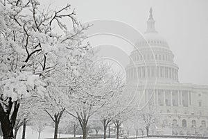 Capitol Building, winter, Washington, DC, USA