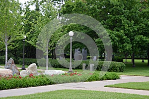 Capitol Park In St. Paul, the Capital City of Minnesota