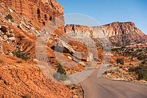 Capitol Reef Curved Road