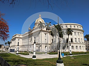 Capitol after restoration of Havana Cuba rear view photo