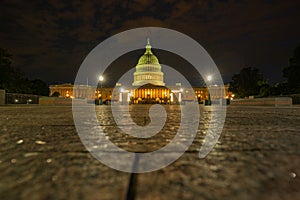 Capitol showcases democracy in USA Washington DC, Capitol building USA. Supreme Court, Washington monument. USA Congress