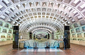 Capitol South metro station in Washington DC