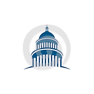 Capitol vector icon illustration