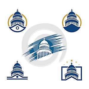 Capitol vector icon illustration photo