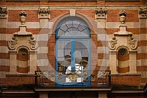 Capitole. Detail of the inner yard. Toulouse. France