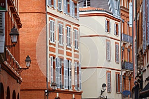 Capitole district in Toulouse, France