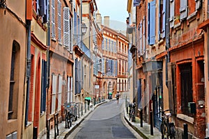 Capitole district in Toulouse, France