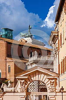 Capitoline Hill monuments in Rome