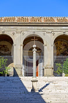 Capitoline Hill on Piazza del Campidoglio, Gemonian stairs, Rome, Italy