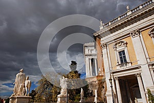Capitoline Hill stormy weather