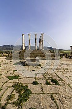 Capitoline Temple at archaeological Site of Volubilis