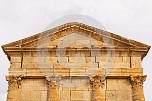 Capitoline temples at the Byzantine Roman ruins in Sbeitla