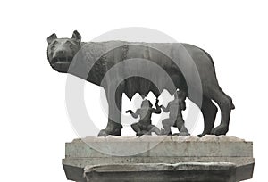 Capitoline Wolf called Lupa Capitolina in Italian language with