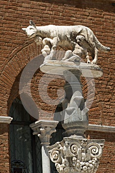 Capitoline Wolf, City of Siena, Tuscany, Italy