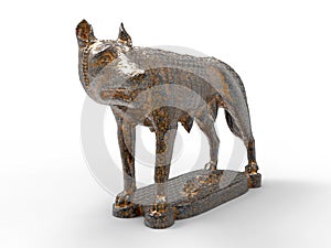 Capitoline wolf illustration