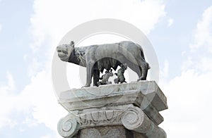 Capitoline Wolf in Rome, Italy photo
