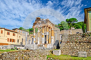 Capitolium of Brixia or Temple of Capitoline Triad or Tempio Capitolino ruins and Santuario Repubblicano photo