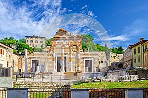 Capitolium of Brixia or Temple of Capitoline Triad or Tempio Capitolino ruins and Santuario Repubblicano, Brescia photo