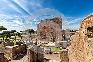 Capitolium - Roman temple in Ostia Antica - Rome Italy