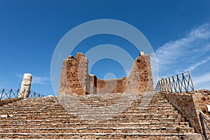 Capitolium - Roman temple in Ostia Antica - Rome Italy