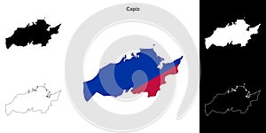Capiz outline map