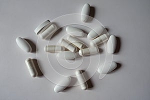 Caplets of calcium citrate and capsules of magnesium citrate