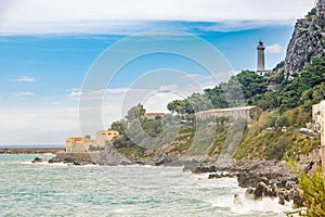 Capo cefalu lighthouse in Sicily