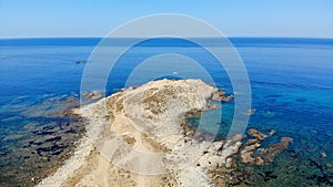 Aerial view by drone, capo pecora, Sardinia, Italy photo