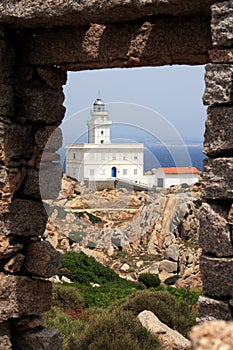 Capo Testa lighthouse in Sardegna photo