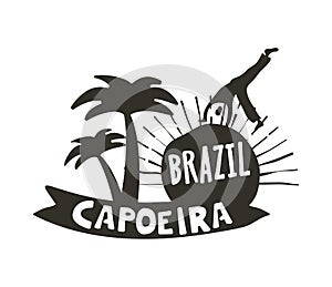 Capoeira Brazilian dance of African origin poster