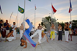 Capoeira dance performance