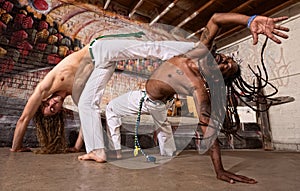 Capoeira Kicking photo