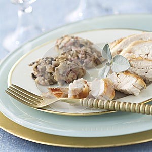 Capon with stuffing