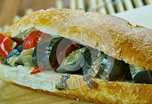 Caponata Picnic Sandwiches photo