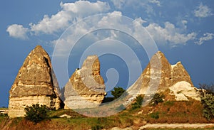 Cappadocia landscape with fairy chimneys