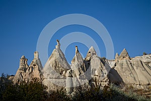 Cappadocia rock formations in Goreme